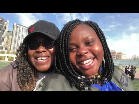 Speaking Chinese with my friends.(International students)