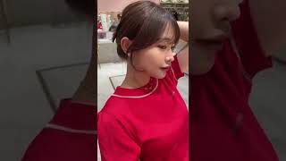 ニューヘア💇‍♀️💭結んだ時の後毛大事🫶#秋カラー #ニューヘア #shorts