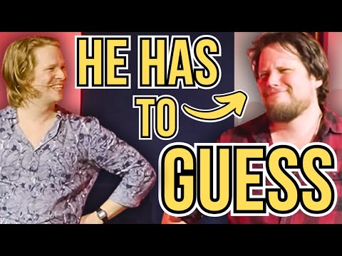 He has to GUESS from MIMED CLUES | The LATE FOR WORK Game | "I don't want *her peas*..."