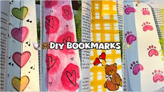 EASY BOOKMARK MAKING IDEAS | Cute bookmark ideas🐚🐻✨ | Simple Bookmark tutorial