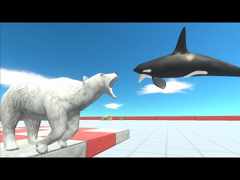 A Baby Orca Attacks Animals - Animal Revolt Battle Simulator