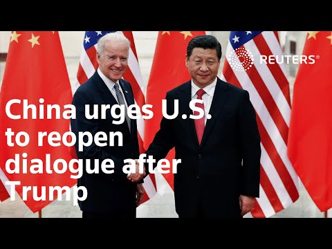 中方敦促美方在特朗普後重啟對話 (China urges U.S. to reopen dialogue after Trump)