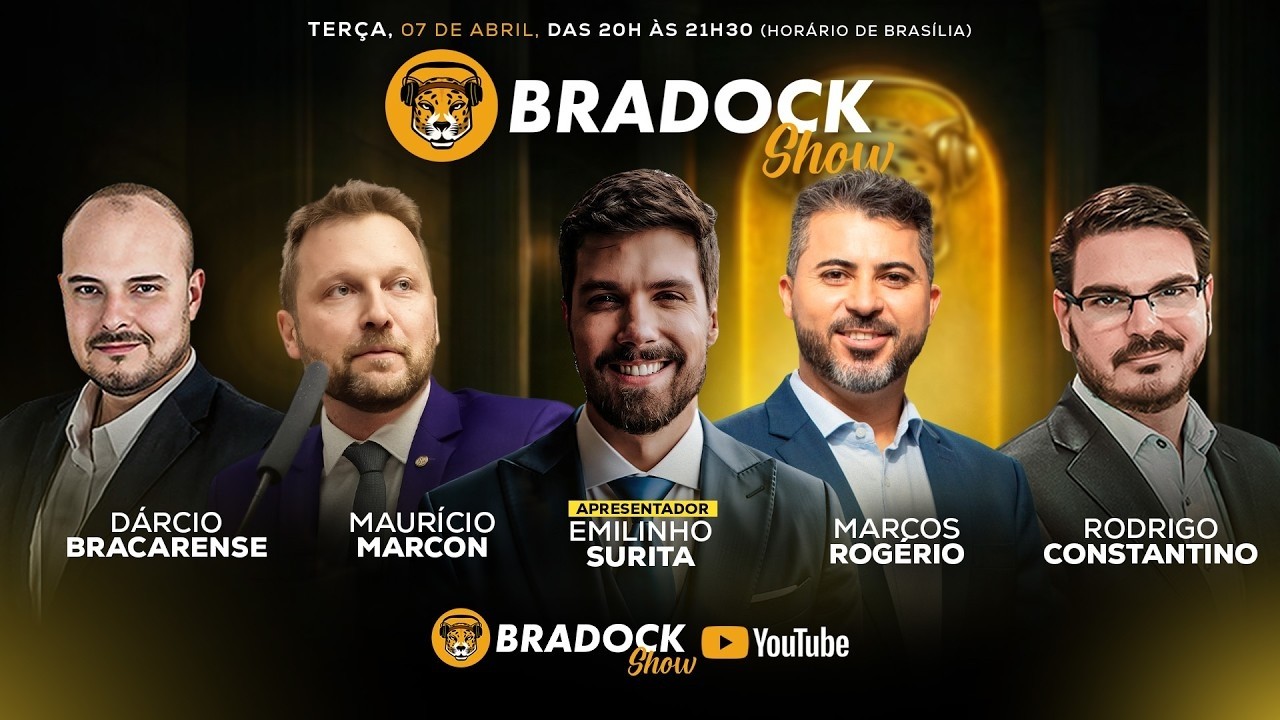 Bradock Show 07/04/26 - MARCOS ROGÉRIO, MAURÍCIO MARCON Emilinho Surita, Consta e Darcio Bracarense