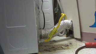 gas smell coming from dryer area