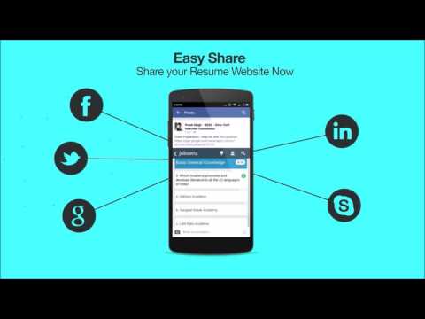 myResume - the easy CV Builder Video
