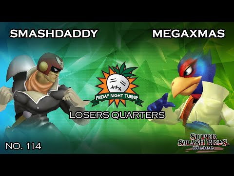 FNT #114 - Smashdaddy (Falcon / Fox) VS MegaXmas (Falco) - SSBM - Losers Quarters