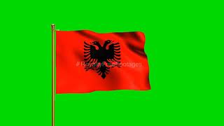 Albanian Flag, Albania National Flag | flag animation | Albania Flag Green Screen | flag of Albania