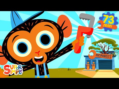Best Of Mr. Monkey, Monkey Mechanic | Cartoon Show For Kids
