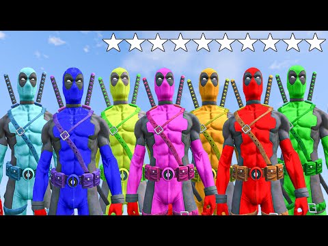 GTA 5 Team Deadpool Vs military Chase Wanted Level 10 Star | WATCH T7