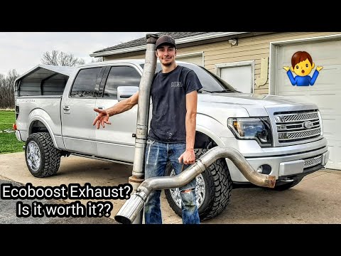 F150 Ecoboost Exhaust:  4" Cat Back MBRP Install, Revs, Drive Bys
