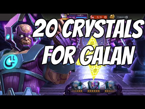 20x NEW Feature Six Star Galan Crystals in Marvel Contest of Champions