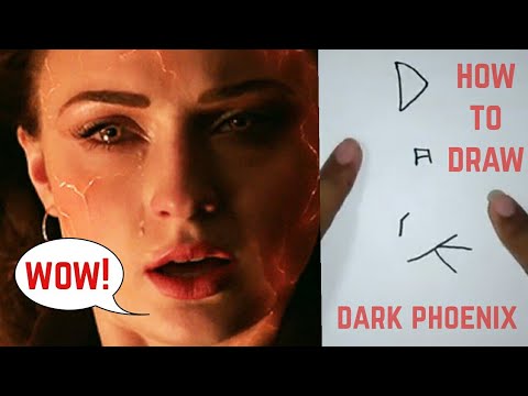 Cara Unik Menggambar Dark Phoenix