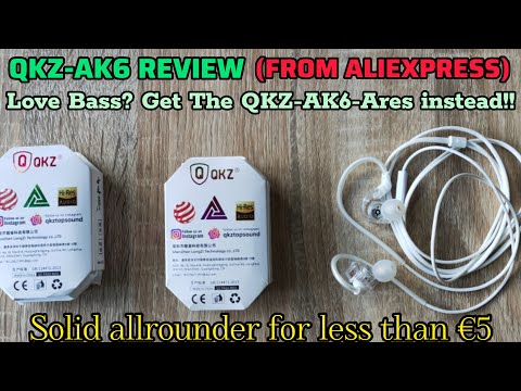 QKZ-AK6 REVIEW (AliExpress). Short KZ-EDX-Pro comparison. Any good for €5?