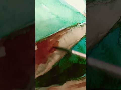 Simple forest painting # water colour # ajinkya's art