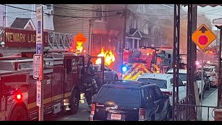 Raw Video: Fire in Newark's East Ward