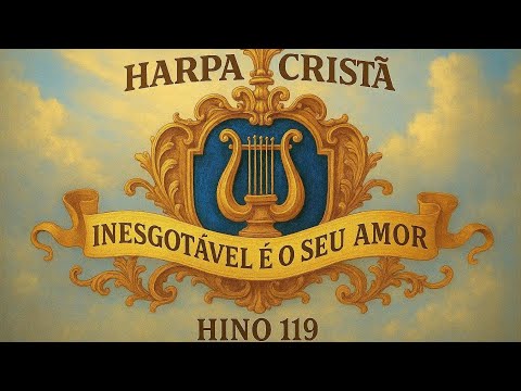 Harpa Cristã  Hino 119  "Inesgotável é Seu Amor" Instrumental e letra, COMPLETO, Orchestra & lyrics