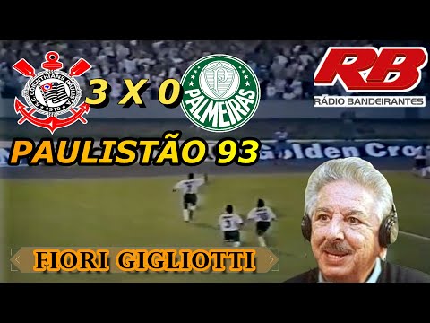 Fiori Gigliotti Corinthians 3 x 0 Palmeiras Paulistão 93