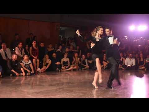  Dionisis Theodoropoulos  and  Chole Theodoropoulou  are  dancing  to  the  milonga  "  Reliquias Porteñas  "  by  Solo Tango Orquesta  in  2017