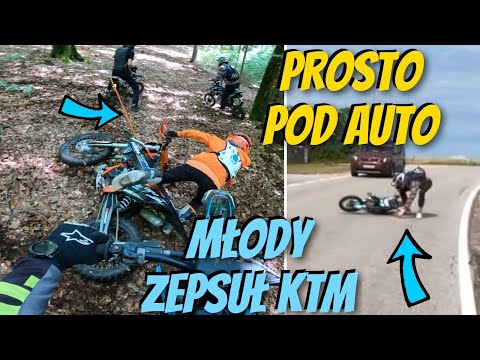 Na pełnym gazie prosto pod samochód / Holowanie KTM / Młody zepsuł KTM / Odwiedziny Widza z WOŚP
