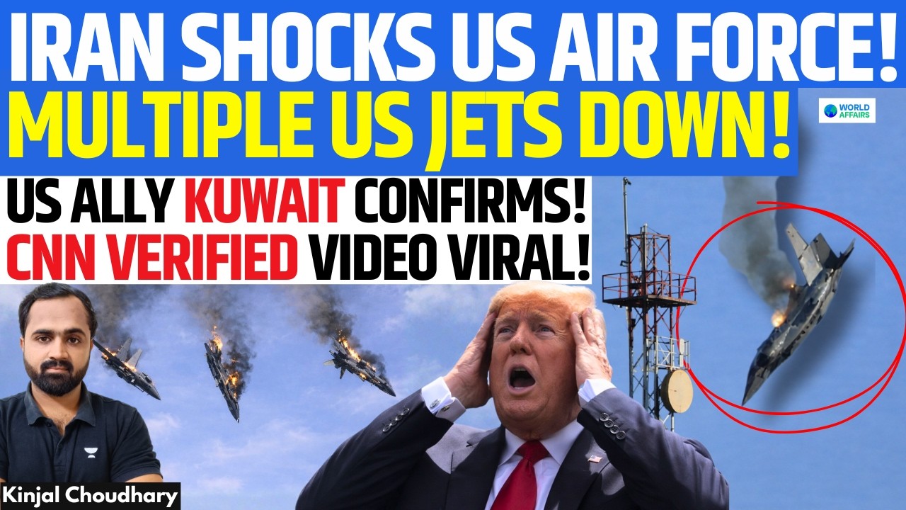 Several US Fighter Jets Down In Iran WAR! Kuwait Confirms, CNN-Verified F-15 Crash Video | Kinjal