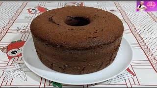 BOLO DE CHOCOLATE SEM OVOS E SEM LEITE com CozinhandoComNane :)