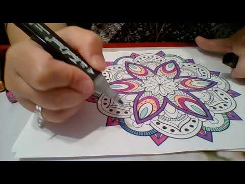 COLORIAGE MANDALA AVEC THEO