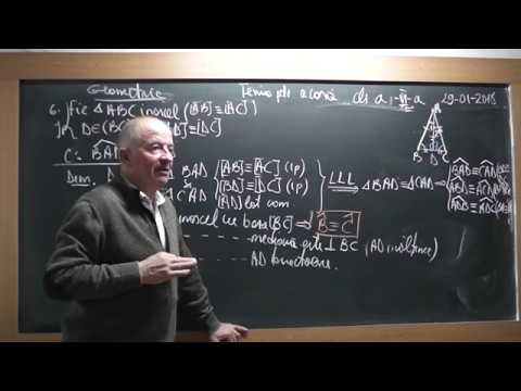 2/3 Lectia 1680 Clasa 6 Congruenta a 2 triunghiuri Cazuri de congruenta Linii importante in triunghi
