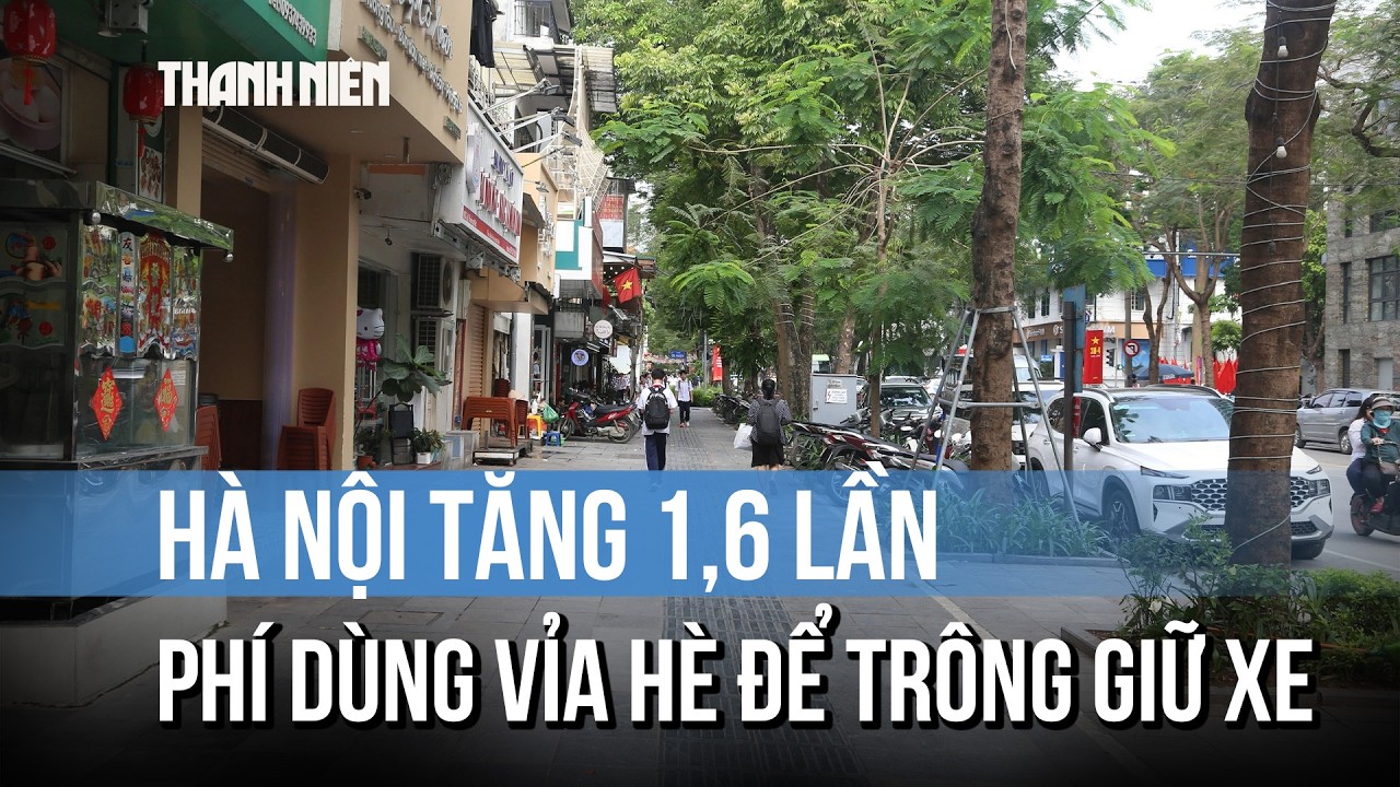 Hà Nội tăng 1,6 lần phí sử dụng vỉa hè để trông giữ xe