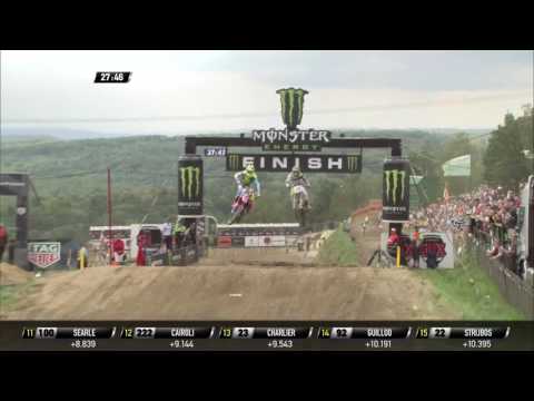 Max Nagl passes Gautier Paulin MXGP of Czech Republic MXGP Race 1 - 2016
