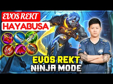 EVOS REKT NINJA MODE [ EVOS REKT Hayabusa ] R  E  K  T - Mobile Legends