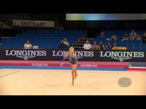 Cassandra PETTERSSON (SWE) 2015 Rhythmic Worlds Stuttgart - Qualifications Ball