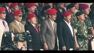 Download lagu Hymne Kopassus, HUT Kopassus 67. Merinding melihat para Jenderal tinggi melantunkan hymne kopassus. mp3