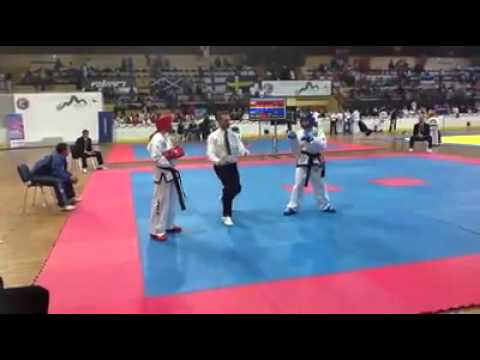 Aimee Muir Scotland  Vs Ukraine -58kg junior Female sparring, Euros 2013