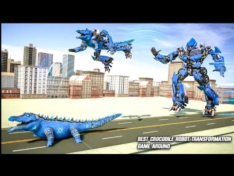 Crocodile Robot Car Transformation | Robot simulator 2022 | Chari Games