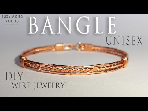 Unisex Bracelet | Simple Bangle | Easy Bracelet | Wire Wrap Tutorial | DIY Jewelry | How to make