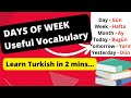 Easy & Useful Turkish Vocabulary | Kolay ve Kullanışlı Türkçe Kelime Hazinesi | Lesson 4