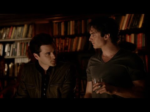 TVD 6x20 - Enzo doesn't think Damon should take the cure. "Being human isn't what you really want"