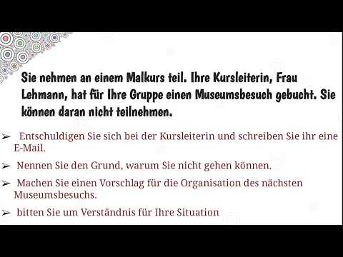 GOETHE ZERTIFIKAT B2 SCHREIBEN TEIL 2 [ MUSEUMSBESUCH  ] @deutschlernenmitnehala 🇩🇪