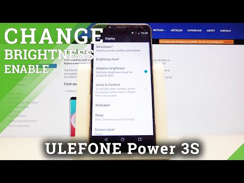 How to Activate Auto Brightness on ULEFONE Power 3S - Adaptive Brightness