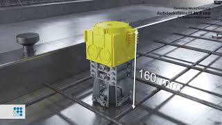 B² Fabrication en usine - Elément de rehausse 48,5 mm pour aimant de système