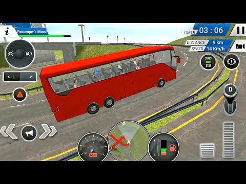 Euro Bus Driving Simulator 2018 - Red Bus Unlocked - Android Gameplay FHD