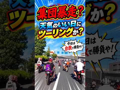 暴走族？それとも休日ツーリング？#集団暴走 #暴走族 #バイク集団