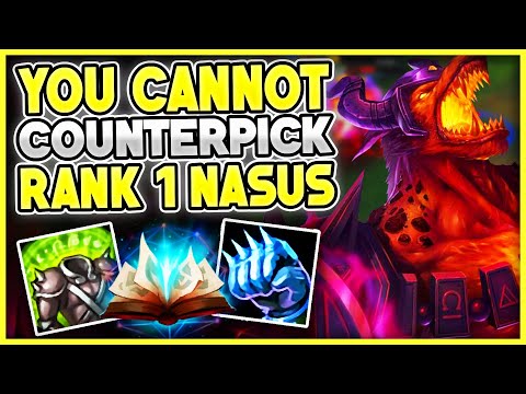 RANK #1 NASUS WORLD SHOWS YOU HOW TO DESTROY ANY COUNTER | Carnarius | League of Legeneds