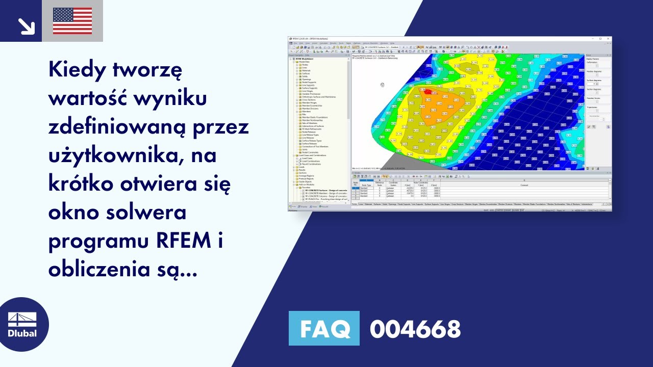 FAQ 004668 | Kiedy tworzę wartość wyniku zdefiniowaną przez użytkownika, na krótko otwiera się okno solwera programu RFEM ...