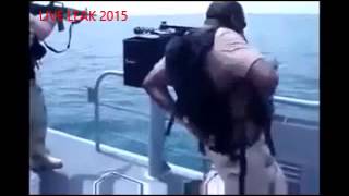 Bullet burned Marines man