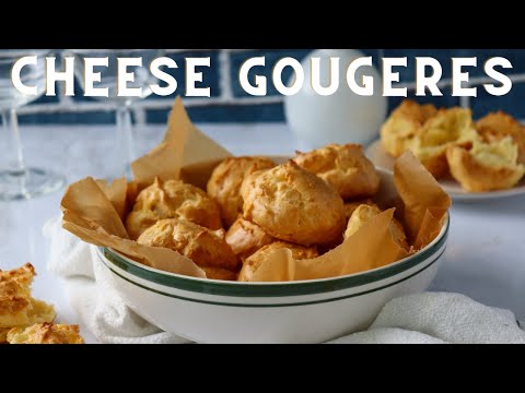 French Cheese Puffs: Easy Gougeres Recipe | Anitas Delights