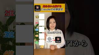 【知らないと損するClaude初期設定】#AI活用 #AIツール #sns #ChatGPT #claude