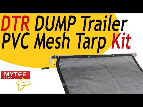 DTR DUMP Trailer PVC Mesh Tarp Kit w/ PVC Mesh Tarp