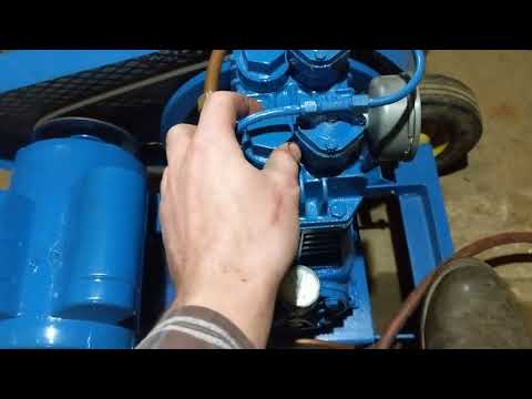 Rebuilt Quincy 210 Air Compressor + Pilot unloader valve operation