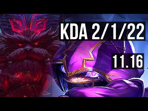 ORNN vs KENNEN (TOP) | 2/1/22, 1.7M mastery, 1000+ games | KR Master | v11.16